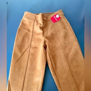 Spanx faux suade flare pant xs petite